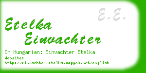 etelka einvachter business card